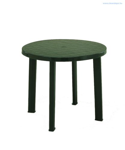 Kerek asztal zöld 90 cm-es