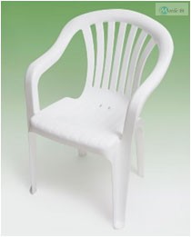 Paris alacsonytámlás szék fehér