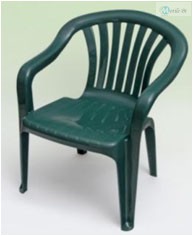 Paris alacsonytámlás szék zöld