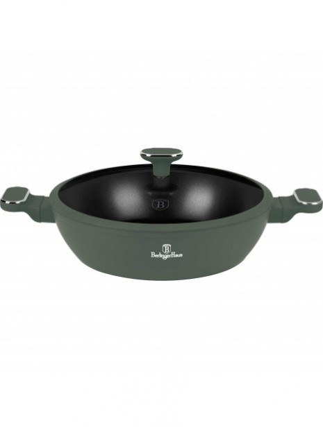 Berlinger Haus Matte Green Collection alacsony lábas fedővel 30 cm BH-8199