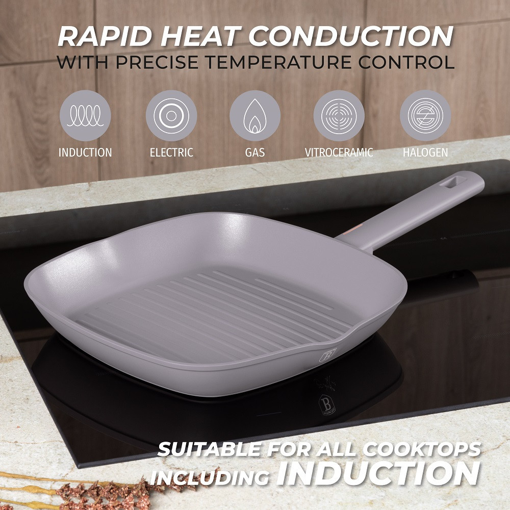Berlinger Haus Taupe Collection Grill Serpenyő 28 cm BH-8096