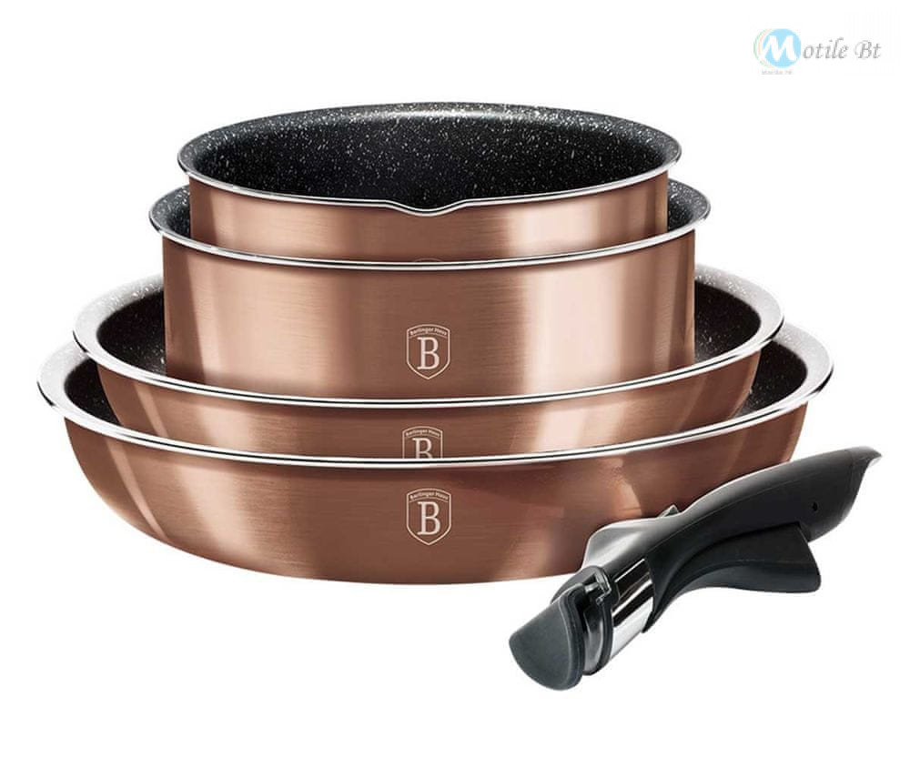Berlinger Haus Edénykészlet márvány bevonattal 9 részes Rosegold Edition BH-6147