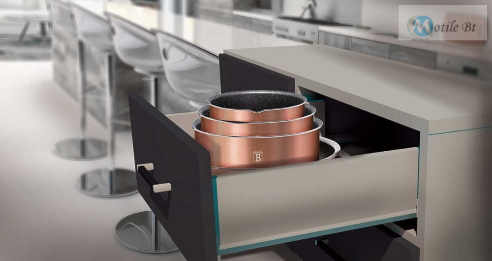 Berlinger Haus Edénykészlet márvány bevonattal 9 részes Rosegold Edition BH-6147